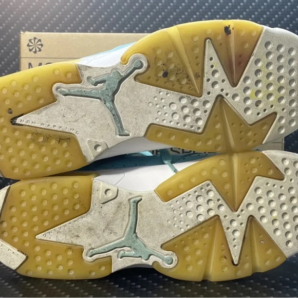 Nike Air Jordan Retro 6 GG Pantone GS Still Blue White 543390-407 Size 8Y - Picture 5 of 6